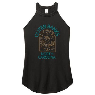 Outer Banks North Carolina NC Beach Women's Perfect Tri Rocker Tank