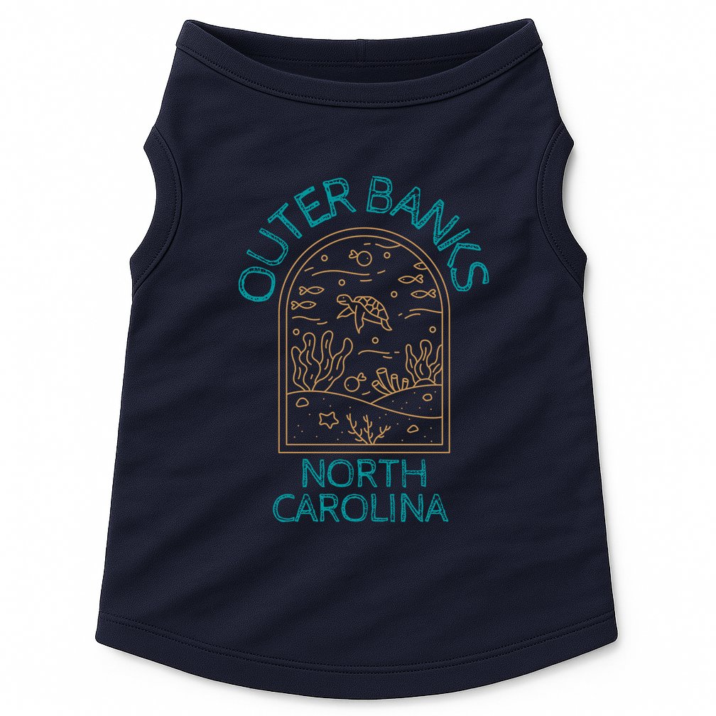 Outer Banks North Carolina NC Beach Doggie Tank