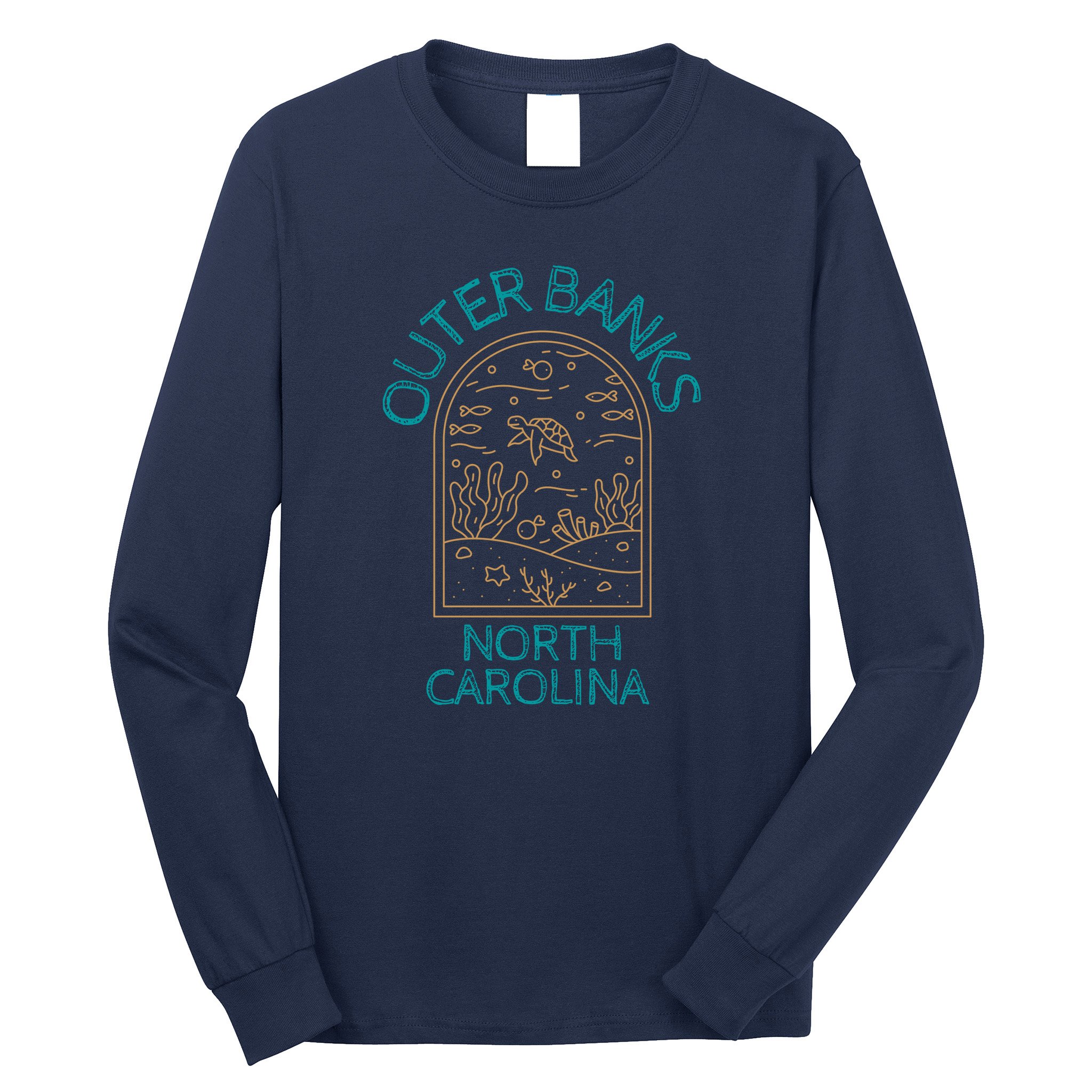 Outer Banks North Carolina NC Beach Long Sleeve Shirt
