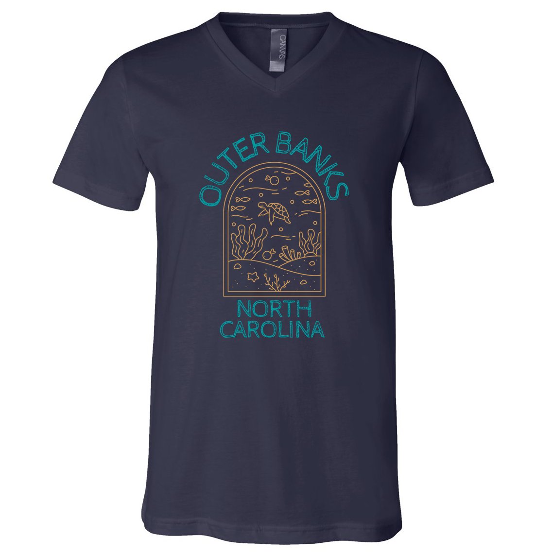 Outer Banks North Carolina NC Beach V-Neck T-Shirt