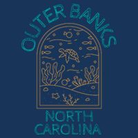 Outer Banks North Carolina NC Beach Drawstring Bag