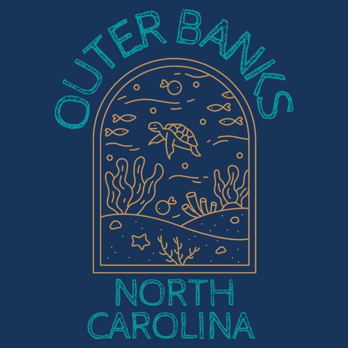 Outer Banks North Carolina NC Beach Drawstring Bag