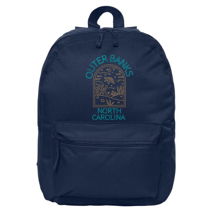 Outer Banks North Carolina NC Beach 16 in Basic Backpack