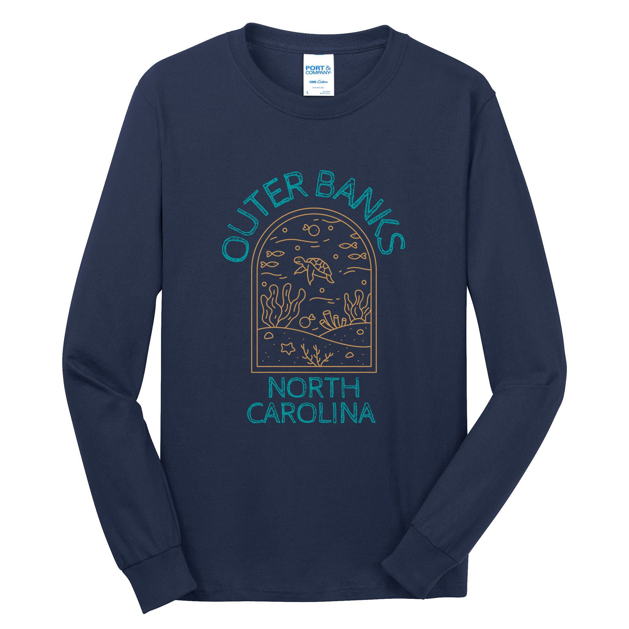 Outer Banks North Carolina NC Beach Tall Long Sleeve T-Shirt