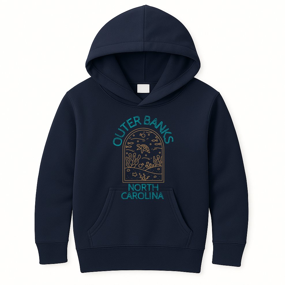 Outer Banks North Carolina NC Beach Kids Hoodie