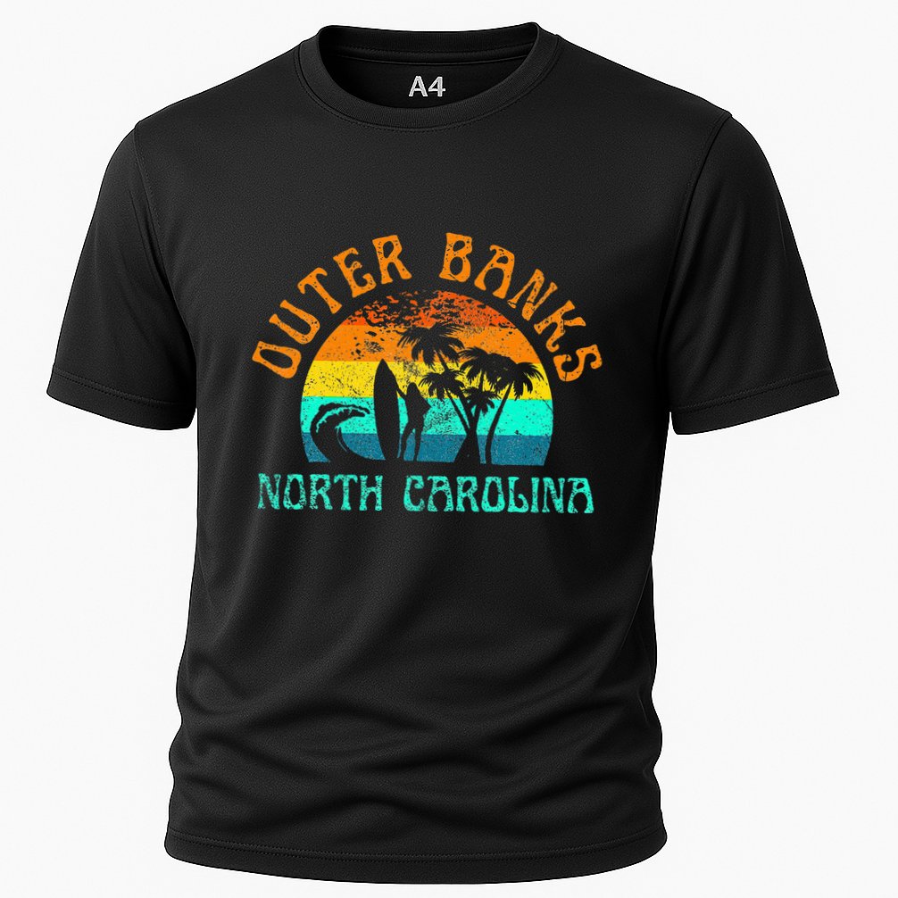 Outer Banks North Carolina Surf Beach Surfer OBX NC Performance Shirt