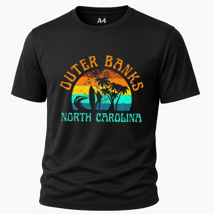 Outer Banks North Carolina Surf Beach Surfer OBX NC Cooling Performance Crew T-Shirt