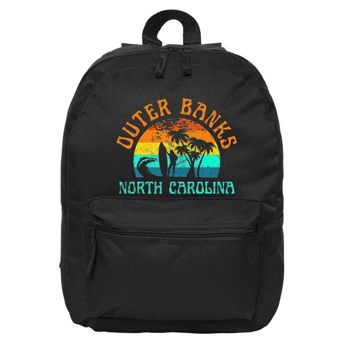 Outer Banks North Carolina Surf Beach Surfer OBX NC 16 in Basic Backpack