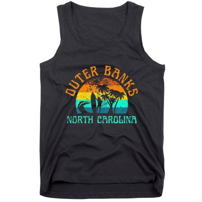 Outer Banks North Carolina Surf Beach Surfer OBX NC Tank Top
