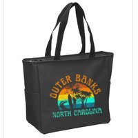Outer Banks North Carolina Surf Beach Surfer OBX NC Zip Tote Bag
