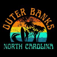 Outer Banks North Carolina Surf Beach Surfer OBX NC Zip Tote Bag