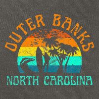 Outer Banks North Carolina Surf Beach Surfer OBX NC Cotton Canvas Backpack