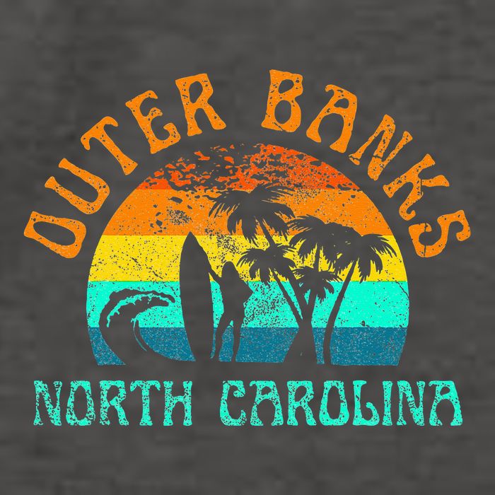 Outer Banks North Carolina Surf Beach Surfer OBX NC Vector Backpack