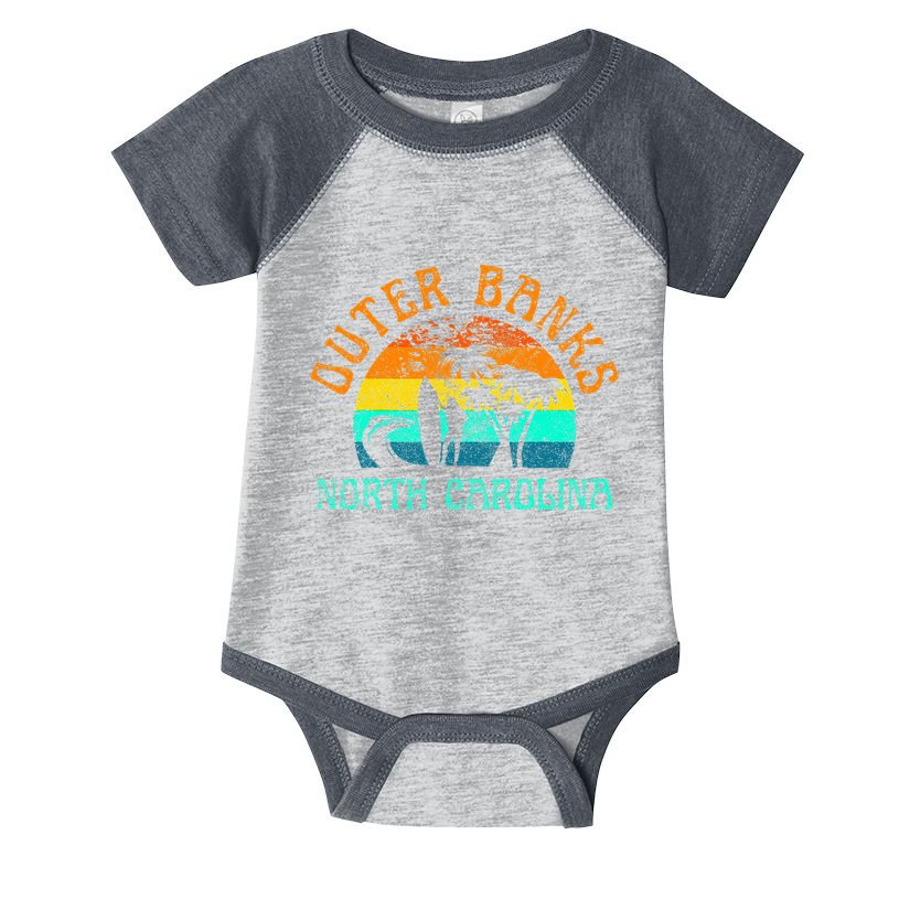 Outer Banks North Carolina Surf Beach Surfer OBX NC Infant Baby Jersey Bodysuit