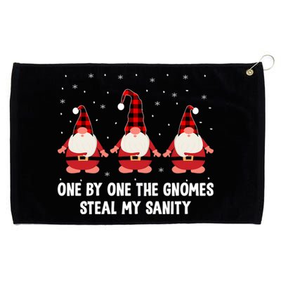 One By One The Gnomies Steal My Sanity Christmas Gnome Love Gift Grommeted Golf Towel