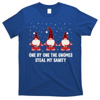 One By One The Gnomies Steal My Sanity Christmas Gnome Love Gift T-Shirt