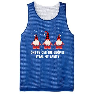 One By One The Gnomies Steal My Sanity Christmas Gnome Love Gift Mesh Reversible Basketball Jersey Tank