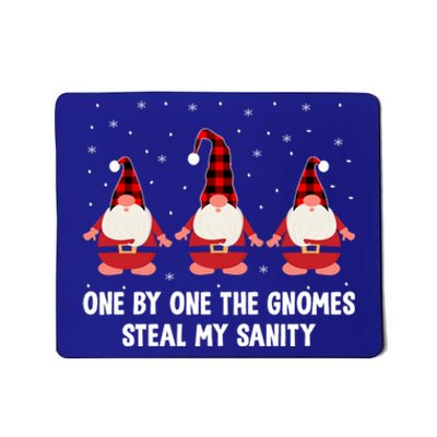 One By One The Gnomies Steal My Sanity Christmas Gnome Love Gift Mousepad