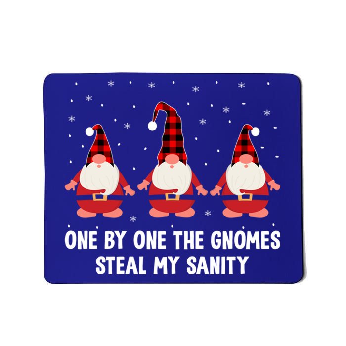 One By One The Gnomies Steal My Sanity Christmas Gnome Love Gift Mousepad