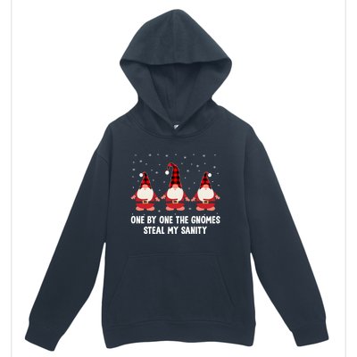 One By One The Gnomies Steal My Sanity Christmas Gnome Love Gift Urban Pullover Hoodie