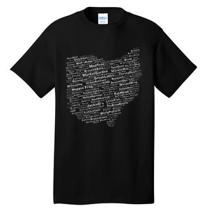 Ohio Breweries Tall T-Shirt