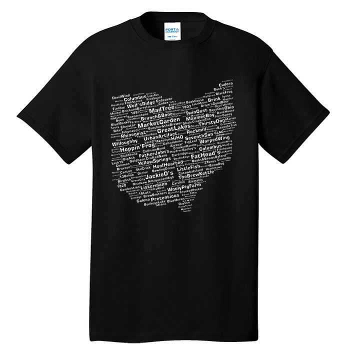 Ohio Breweries Tall T-Shirt