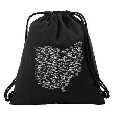 Ohio Breweries Drawstring Bag