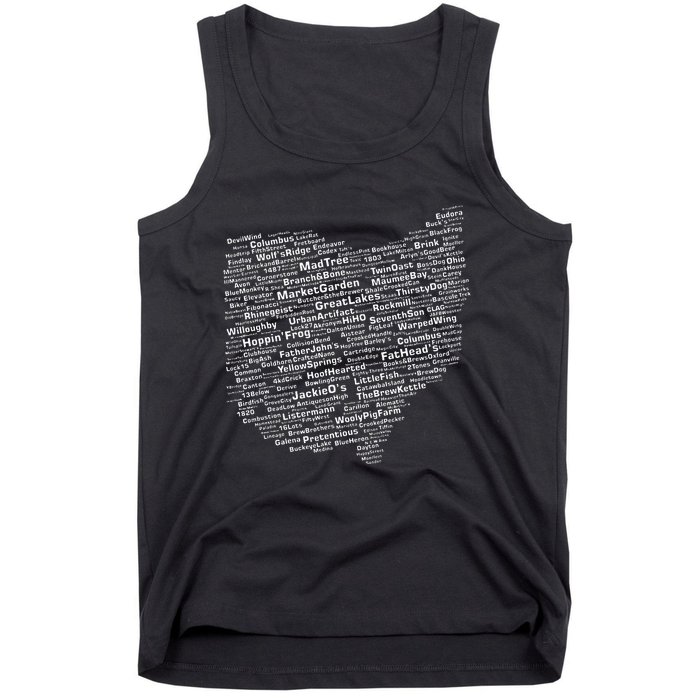 Ohio Breweries Tank Top