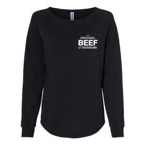 The Original Beef Of Chicagoland Vintage Womens California Wash Sweatshirt