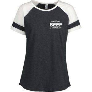 The Original Beef Of Chicagoland Vintage Enza Ladies Jersey Colorblock Tee