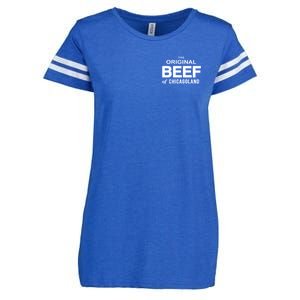 The Original Beef Of Chicagoland Vintage Enza Ladies Jersey Football T-Shirt