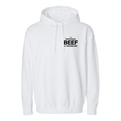 The Original Beef Of Chicagoland Vintage Garment-Dyed Fleece Hoodie