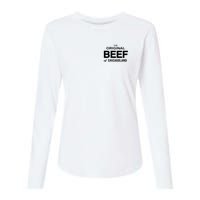 The Original Beef Of Chicagoland Vintage Womens Cotton Relaxed Long Sleeve T-Shirt