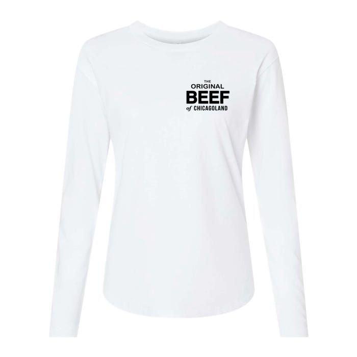 The Original Beef Of Chicagoland Vintage Womens Cotton Relaxed Long Sleeve T-Shirt