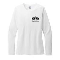 The Original Beef Of Chicagoland Vintage Womens CVC Long Sleeve Shirt