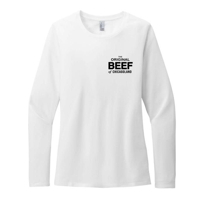 The Original Beef Of Chicagoland Vintage Womens CVC Long Sleeve Shirt