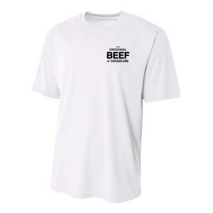 The Original Beef Of Chicagoland Vintage Youth Performance Sprint T-Shirt