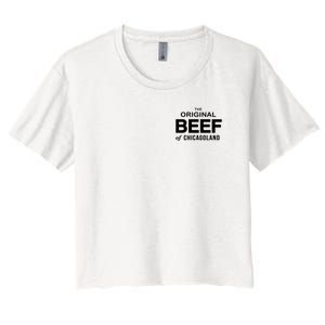 The Original Beef Of Chicagoland Vintage Women's Crop Top Tee