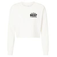 The Original Beef Of Chicagoland Vintage Cropped Pullover Crew