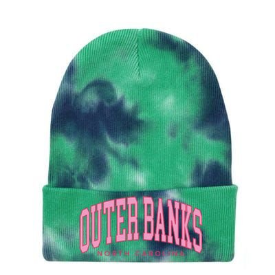 O.U.T.E.R B.A.N.K.S Obx North Carolina Summer Retro Preppy Throwback Tie Dye 12in Knit Beanie