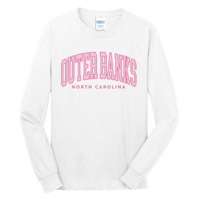 Outer Banks OBX North Carolina summer retro preppy throwback Tall Long Sleeve T-Shirt