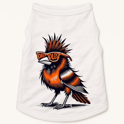 Oriole Bird Owners Oriole Lovers Orange Graphic Design Doggie Tank