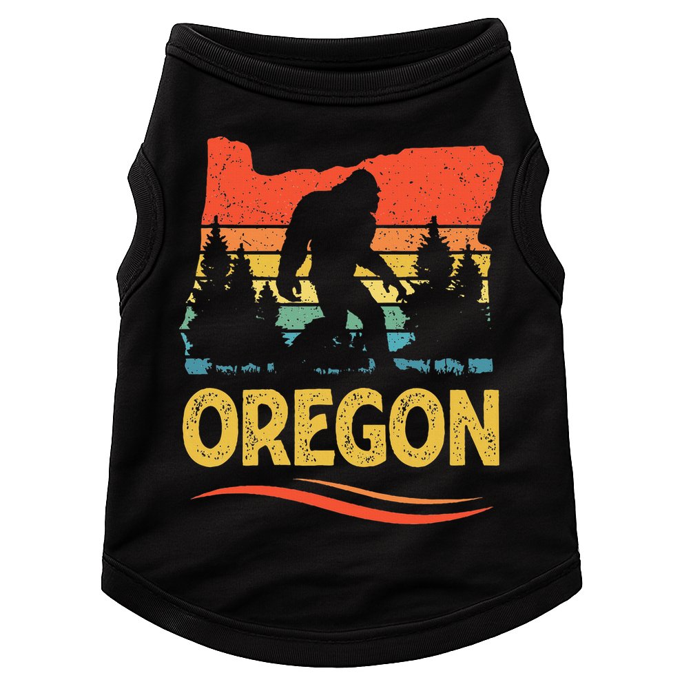 Oregon Bigfoot Oregon With A Bigfoot Or A Sasquatch Doggie Tank