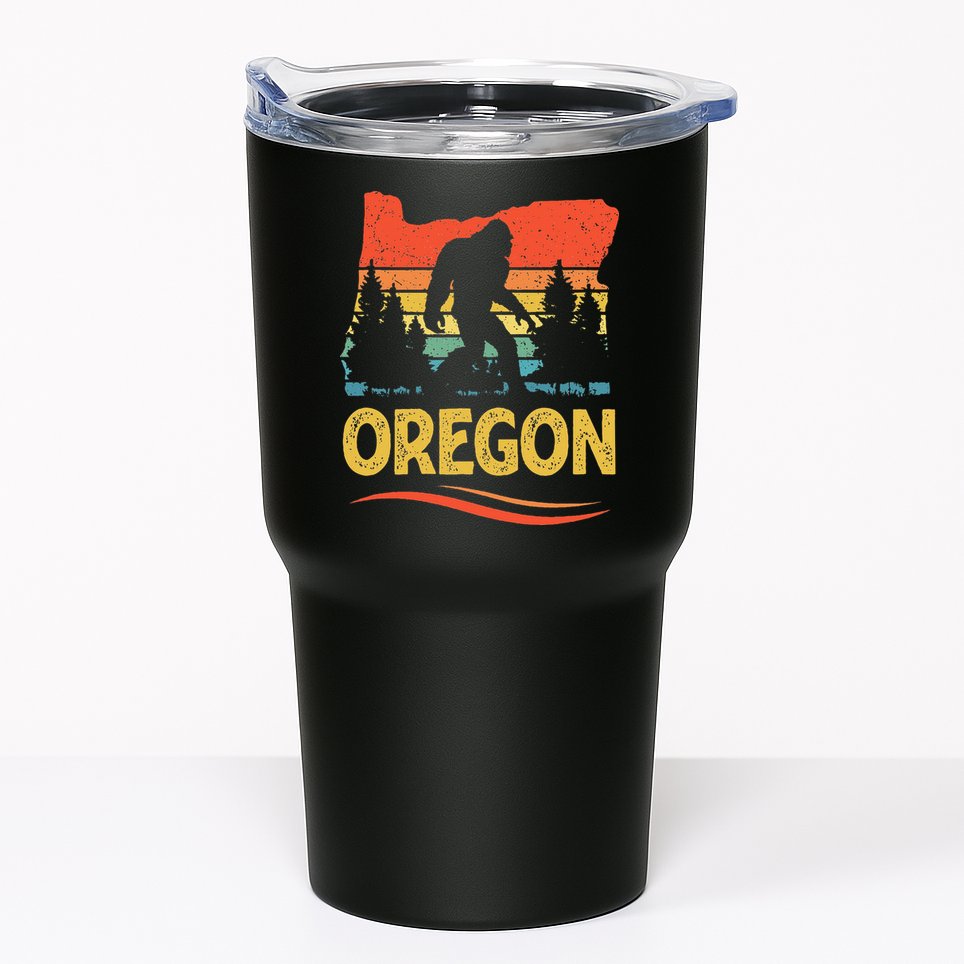 Oregon Bigfoot Oregon With A Bigfoot Or A Sasquatch Tumbler
