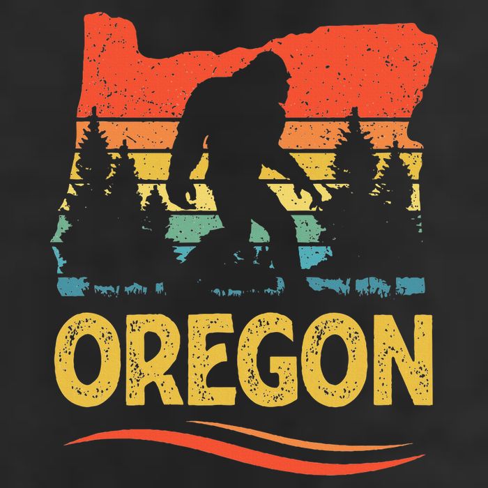 Oregon Bigfoot Oregon With A Bigfoot Or A Sasquatch Golf Towel