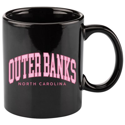 Outer Banks OBX North Carolina summer retro preppy throwback 11oz C Handle Ceramic Mug