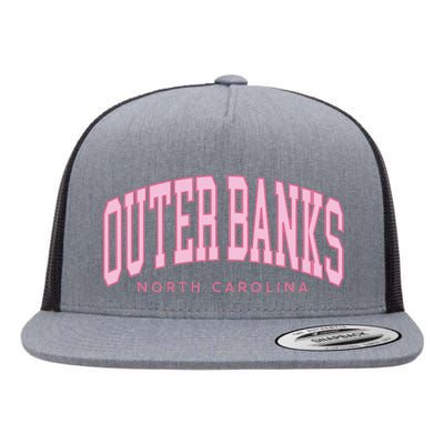 Outer Banks OBX North Carolina summer retro preppy throwback Flat Bill Trucker Hat