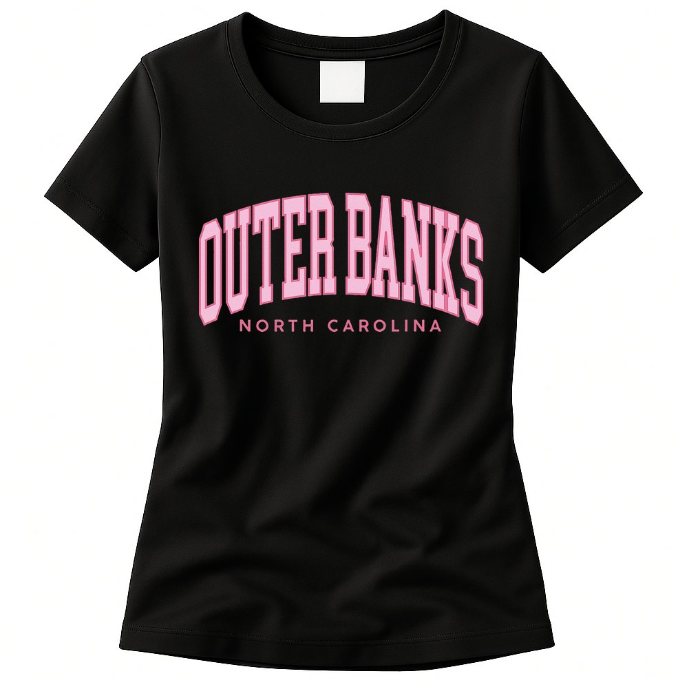 Outer Banks OBX North Carolina summer retro preppy throwback Womens T-Shirt
