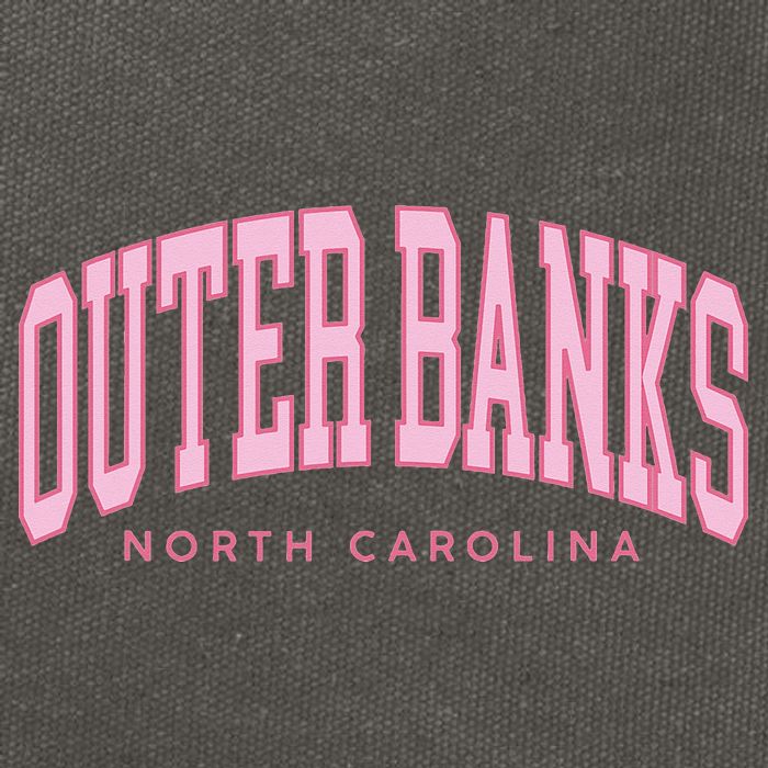 Outer Banks OBX North Carolina summer retro preppy throwback Cotton Canvas Backpack