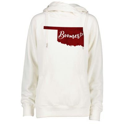 Oklahoma Boomer Womens Funnel Neck Pullover Hood